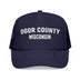 Kids Door County, Wisconsin Trucker Hat - Youth Snapback Cap on white background