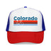 Kids Colorado Trucker Hat Foam Bike - Youth Snapback Cap on white background