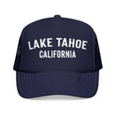 Kids Lake Tahoe, California Trucker Hat - Youth Snapback Cap on white background