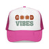 Kids Good Vibes Trucker Hat Boho - Youth Snapback Cap