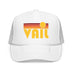 Kids Vail, Colorado Retro Sunset Trucker Hat - Youth Cap