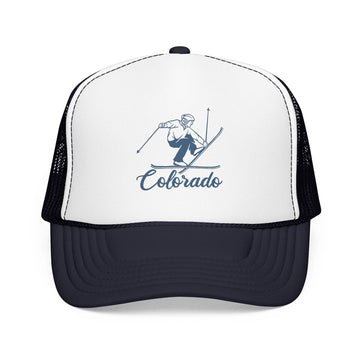 Kids Colorado Snow Ski Trucker Hat - Youth Snapback Cap