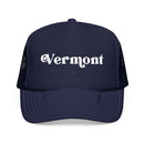 Kids Vermont Trucker Hat Foam - Youth Snapback Cap on white background