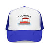 Kids Illinois Trucker Hat Pontoon Boat - Youth Snapback Cap