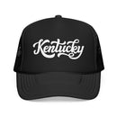 Kids Kentucky Trucker Hat - Youth Snapback Cap on white background