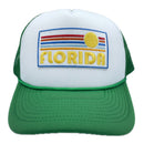 Florida Trucker Hat - Retro Sun Snapback Florida Hat-4