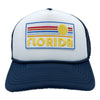 Florida Trucker Hat - Retro Sun Snapback Florida Hat