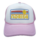 Florida Trucker Hat - Retro Sun Snapback Florida Hat-7
