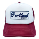 Portland, Oregon Trucker Hat, Retro Portland Snapback Hat / Adult Hat