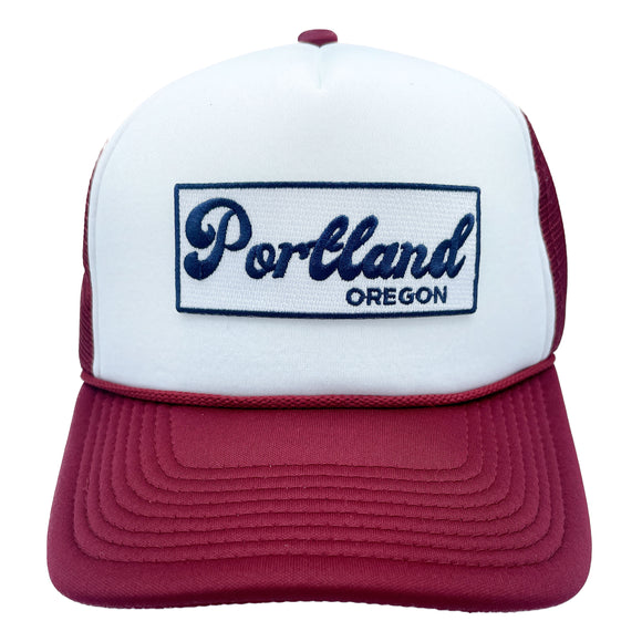 Portland, Oregon Trucker Hat, Retro Portland Snapback Hat / Adult Hat