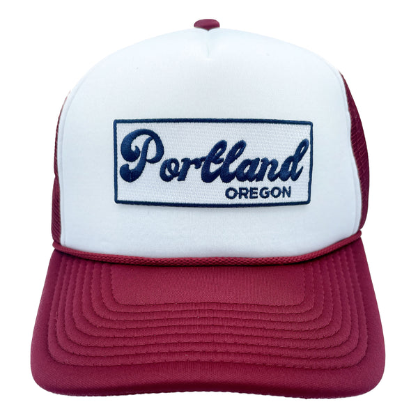 Portland, Oregon Trucker Hat, Retro Portland Snapback Hat / Adult Hat
