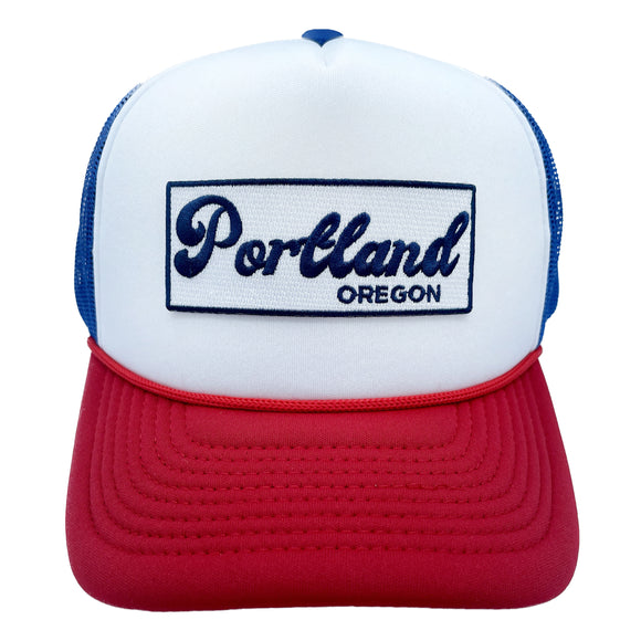 Portland, Oregon Trucker Hat, Retro Portland Snapback Hat / Adult Hat