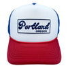 Portland, Oregon Trucker Hat, Retro Portland Snapback Hat  / Adult Hat