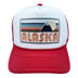 Kids Alaska Hat (Ages 2-12), Retro Mountain Alaska Snapback Youth Hat / Kid's Hat