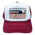 Alaska Trucker Hat, Retro Alaska Snapback Hat / Adult Hat