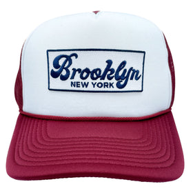 Brooklyn, New York Trucker Hat, Retro Brooklyn Snapback Hat  / Adult Hat