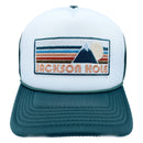 Kids Jackson Hole Hat (Ages 2-12), Retro Mountain Jackson Hole, Wyoming Snapback Youth Hat / Kid's Hat