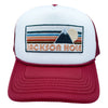 Kids Jackson Hole Hat (Ages 2-12), Retro Mountain Jackson Hole, Wyoming Snapback Youth Hat / Kid's Hat