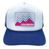 Kid's Colorado Trucker Hat (Ages 2-12) - Retro 90s Mountain Lines Colorado Snapback Youth Hat  / Kid's Hat