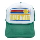 Kids' Austin, Texas Trucker Hat - Retro Sun Snapback Youth Hat-3