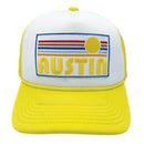 Kids' Austin, Texas Trucker Hat - Retro Sun Snapback Youth Hat-7