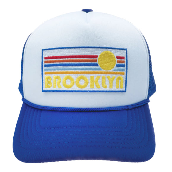 Kid's Brooklyn, New York Hat - Retro Sunrise Snapback Youth Hat