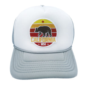 Kids' California Trucker Hat - Retro Bear Snapback Youth Hat - 0