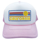 Kids' California Trucker Hat - Retro Sun Snapback Youth Hat-9