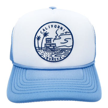 Buy light-blue-white Kids' California Trucker Hat - State Design Snapback Youth Hat