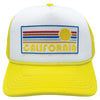 California Kid's Trucker Hat (Ages 2-12) - Retro Sun Snapback California Toddler Hat  / Kid's Hat