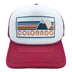 Maroon / White