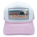Kids' Colorado Trucker Hat - Retro Mountain Snapback Youth Hat-11