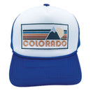 Kids' Colorado Trucker Hat - Retro Mountain Snapback Youth Hat-8