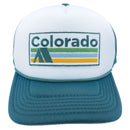 Kids' Colorado Trucker Hat - Retro Camping Snapback Youth Hat-3