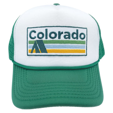 Kids' Colorado Trucker Hat - Retro Camping Snapback Youth Hat