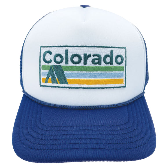 Kids' Colorado Trucker Hat - Retro Camping Snapback Youth Hat