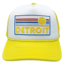 Kids' Detroit, Michigan Trucker Hat - Retro Sunrise Snapback Youth Hat-7