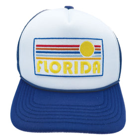 Kids' Florida Trucker Hat - Retro Sun Snapback Youth Hat - 0
