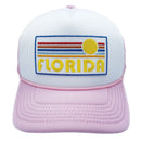 Kids' Florida Trucker Hat - Retro Sun Snapback Youth Hat-8