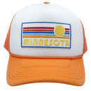 Kids' Minnesota Trucker Hat - Retro Sun Snapback Youth Hat-5