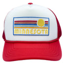 Kids' Minnesota Trucker Hat - Retro Sun Snapback Youth Hat-7
