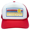 Minnesota Kid's Trucker Hat (Ages 2-12) - Retro Sun Snapback Minnesota Toddler Hat  / Kid's Hat