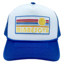 Kids' Minnesota Trucker Hat - Retro Sun Snapback Youth Hat-8