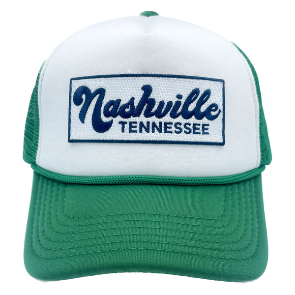 Kid's Nashville, Tennessee Hat (Ages 2-12) - Retro Nashville Snapback Trucker Youth Hat / Kid's Hat