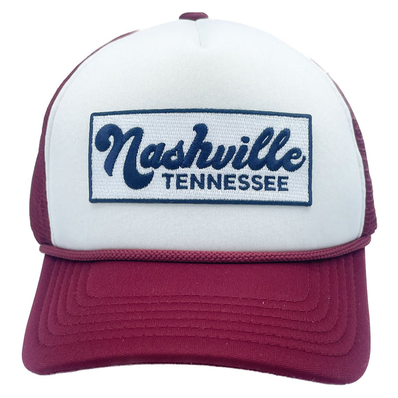 Kids' Nashville, Tennessee Trucker Hat - Retro Snapback Youth Hat