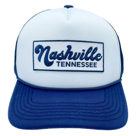Kids' Nashville, Tennessee Trucker Hat - Retro Snapback Youth Hat