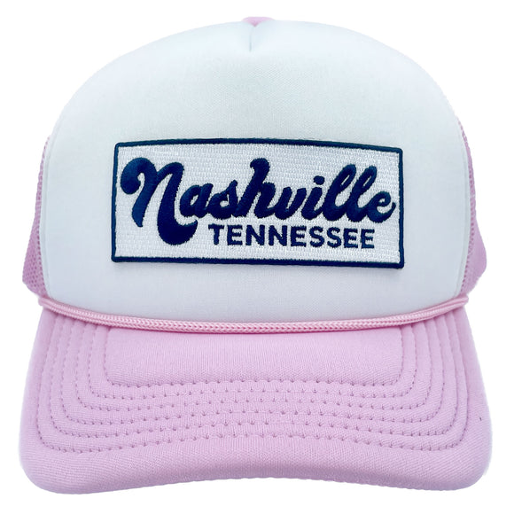 Kids' Nashville, Tennessee Trucker Hat - Retro Snapback Youth Hat