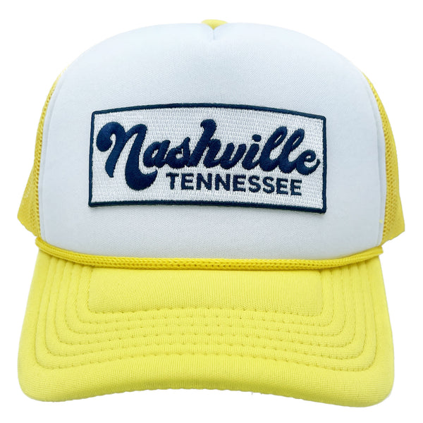 Kid's Nashville, Tennessee Hat (Ages 2-12) - Retro Nashville Snapback Trucker Youth Hat / Kid's Hat