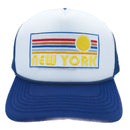 Kids' New York Trucker Hat - Retro Sun Snapback Youth Hat-1