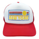 Kids' New York Trucker Hat - Retro Sun Snapback Youth Hat-4